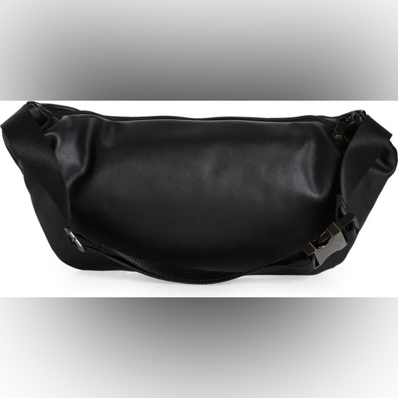 Ted Baker Cobbra Unisex Black Belt Bag Blue Trim - Picture 11 of 15